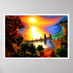 Póster El casarse en la ensenada de Málaga