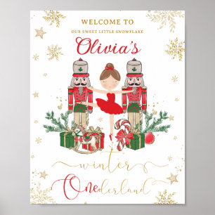 Póster El Cascanueces Invierno Onederland Cumpleaños 1º R