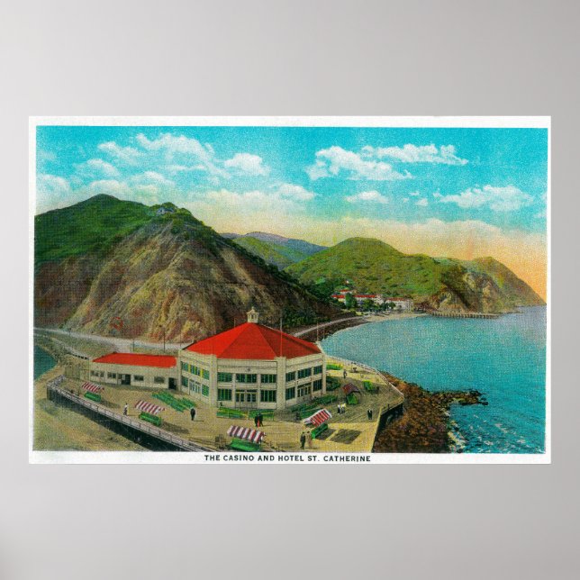Póster El Casino y el Hotel St. Catherine (Frente)