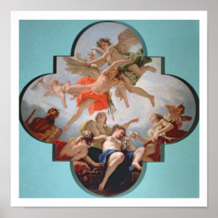 Póster El castigo del Cupid (aceite en lona)