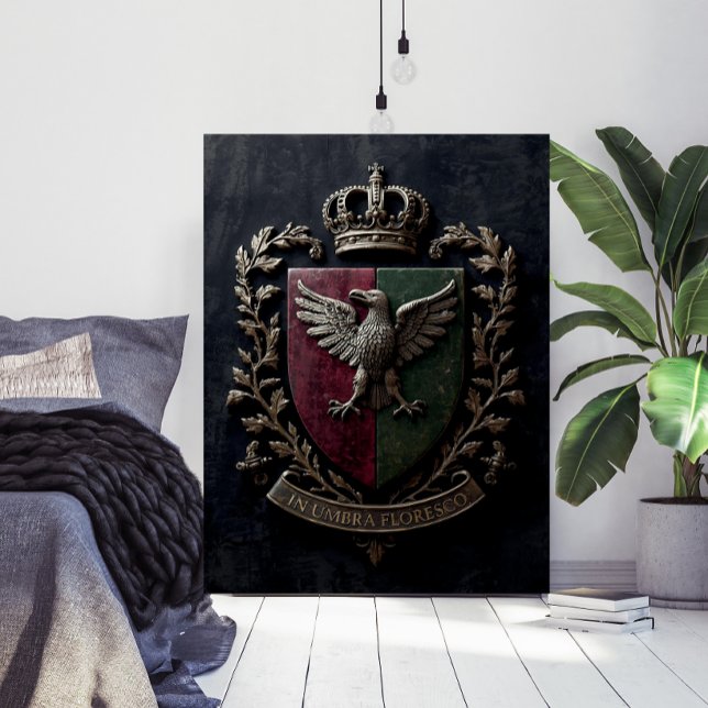 Póster El Castillo Crest Heráldico Victoriano Medieval (Subido por el creador)