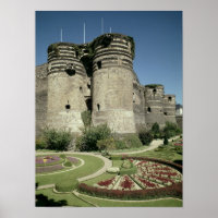 El castillo de Angers, terminado en 1238