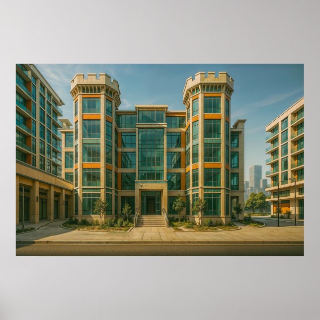 Póster El Castillo de la Ciudadela de Cristal (Frente)