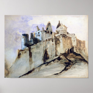 Póster El castillo francés de Vianden, 1871