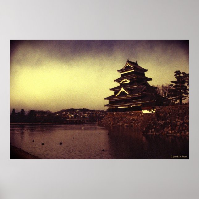 Póster El Castillo Matsumoto, Japón (Frente)