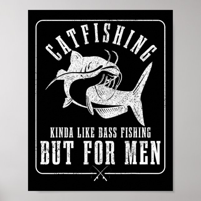 Póster El Catfishing es como la pesca con caña pero para  (Frente)