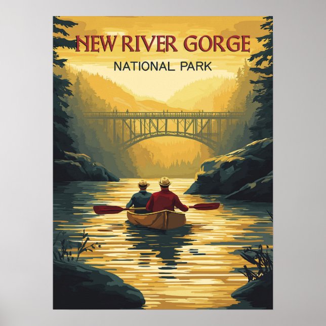 Póster El cautivador parque nacional de la nueva garganta (Frente)