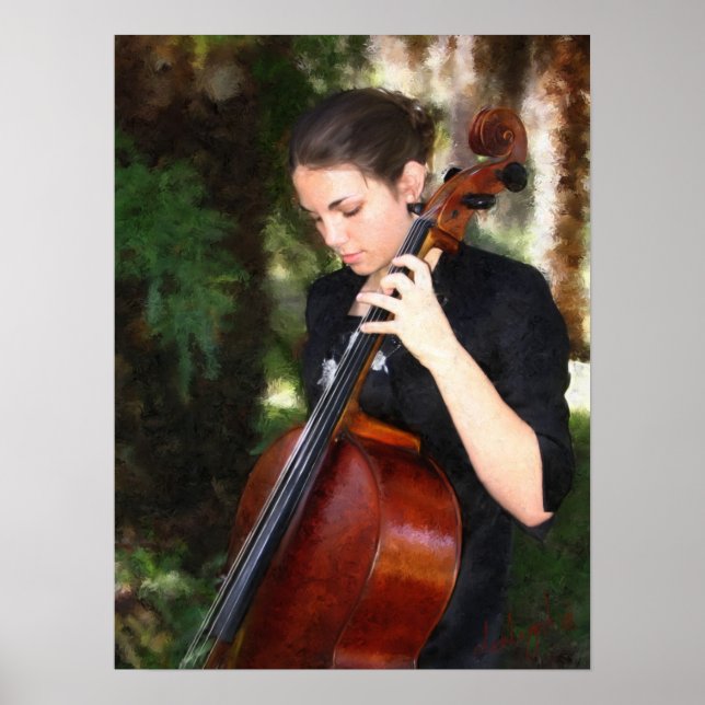 Póster "El Cellista" (Frente)