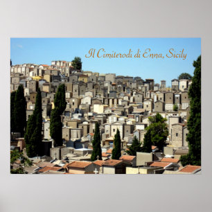 Póster El cementerio de Enna de Sicilia