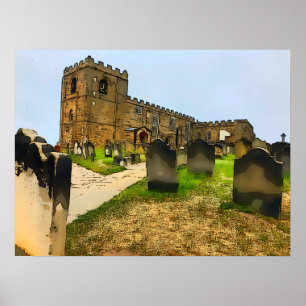 Póster El cementerio de la iglesia de Whitby St Mary