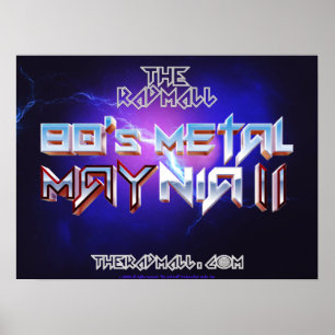 Póster El centro comercial Rad Mall "80's Metalizado MAYn