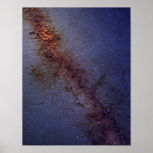 Póster El centro de nuestra galaxia de la vía láctea
