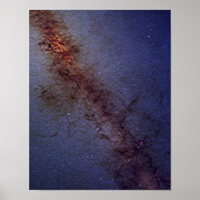 Póster El centro de nuestra Galaxia Vía Láctea (Frente)