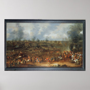 Póster El cerco de Namur, 1692, siglo XVIII