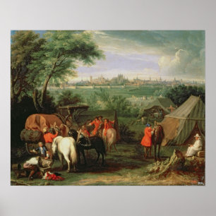 Póster El cerco de Tournai de Louis XIV