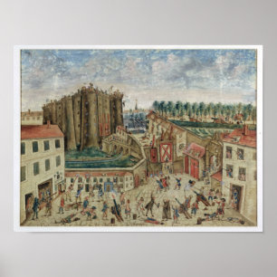 Póster El cerco del Bastille, 1789