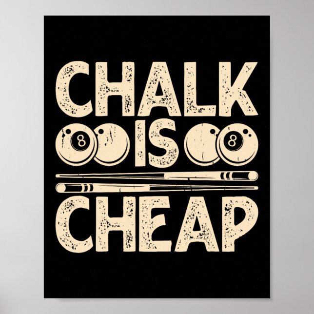 Póster El Chalk Es Barato (Frente)