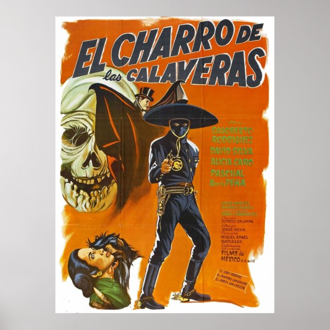 Póster El charro de las Calaveras (Frente)