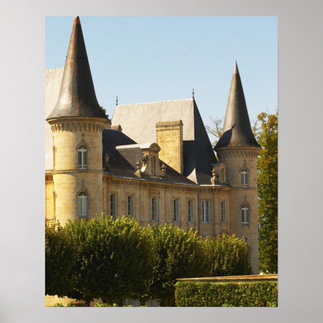 Póster El Chateau Baron Pichon Longueville en (Frente)
