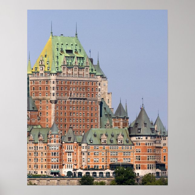 Póster El Chateau Frontenac en la ciudad de Quebec, Canad (Frente)
