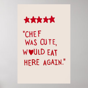 Póster El chef era un lindo poster