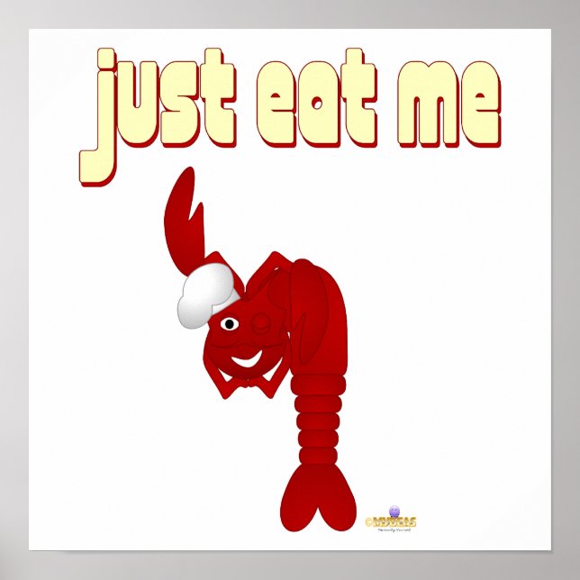 Póster El Chef Rojo Lobster Acaba De Comerme (Frente)