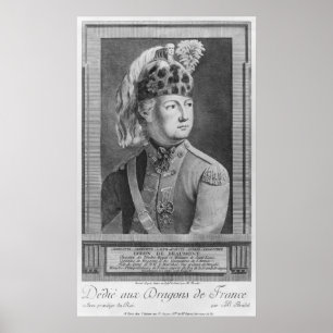 Póster El Chevalier d'Eon como dragón, 1779