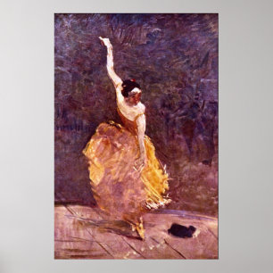 Póster El Chica bailarín de Toulouse-Lautrec