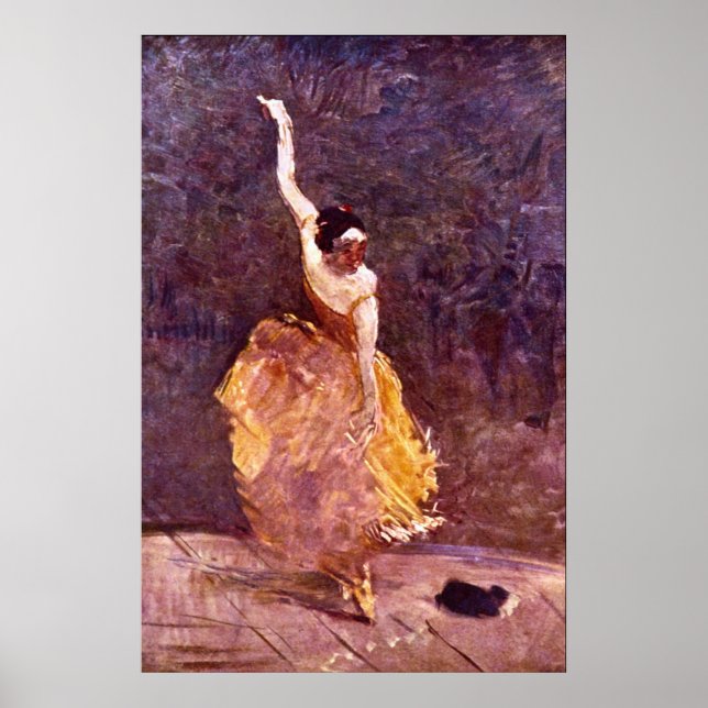 Póster El Chica bailarín de Toulouse-Lautrec (Frente)
