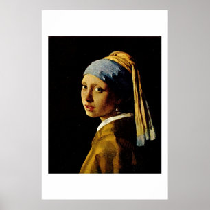 Póster El Chica con un turbante/Chica con la Perla