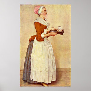 Póster El Chica del chocolate por Jean-Etienne Liotard