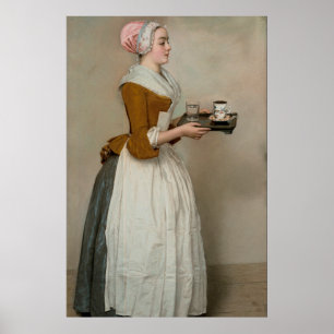 Póster El Chica del chocolate por Jean-Étienne Liotard