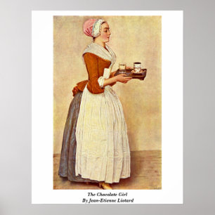 Póster El Chica Del Chocolate Por Jean-Etienne Liotard