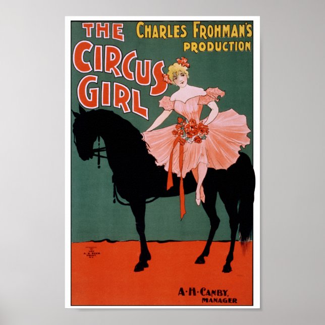 Póster El Chica del circo - a caballo (Frente)