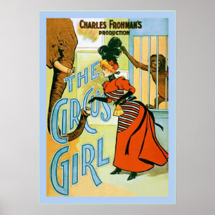 Póster El Chica del circo ~ Publicidad del teatro de époc