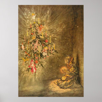 Póster El Chica del Little Match de arthur rackham