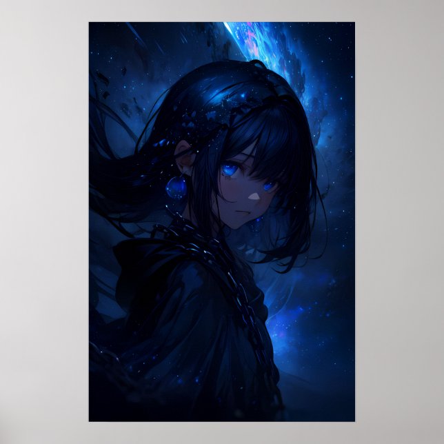 Póster El chica en el misterio cósmico (Frente)