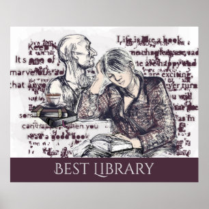 Póster El chica leyendo un libro