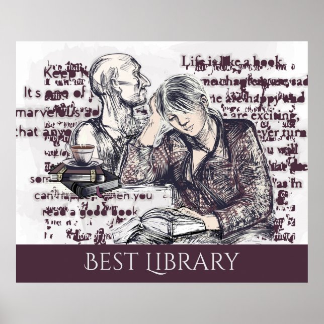 Póster El chica leyendo un libro (Frente)