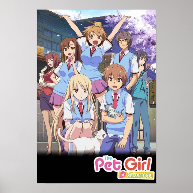 Póster El Chica Mascota de Sakurasou (Frente)