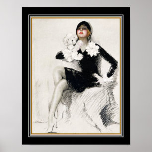 Póster "El Chica negro" Art Deco de 1928