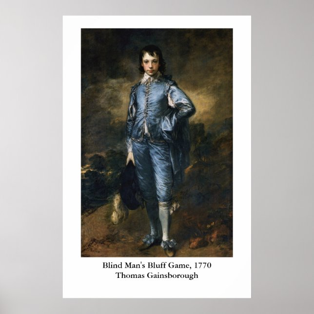 Póster El chico azul de Thomas Gainsborough (Frente)