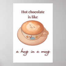 el chocolate caliente es un abrazo en una taza