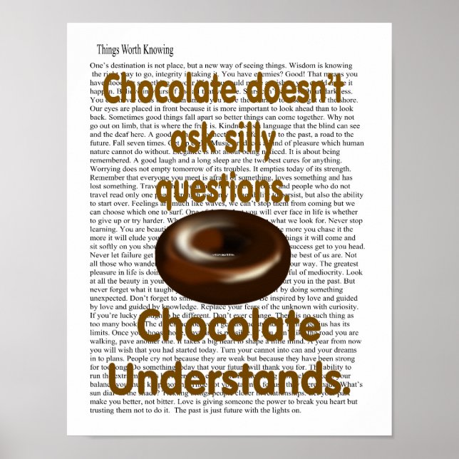 Póster El chocolate entiende (Frente)