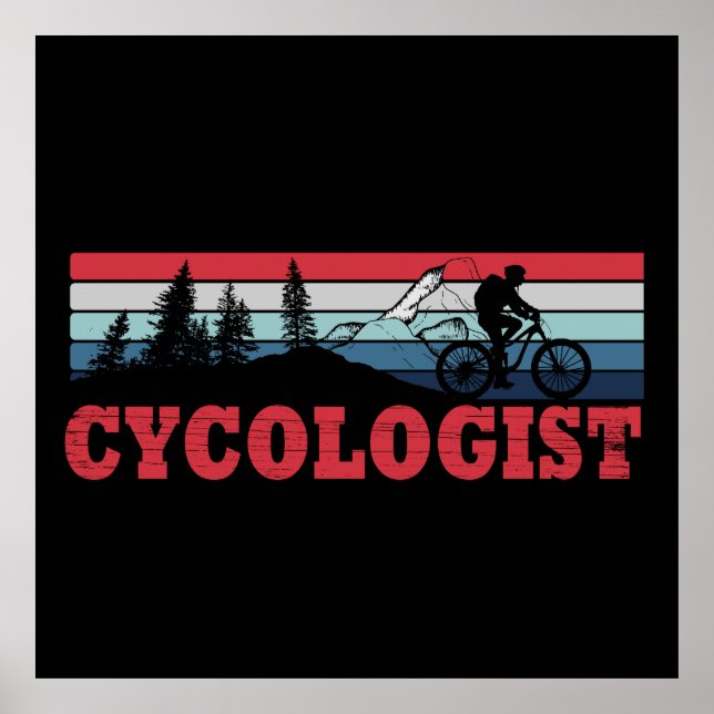 Póster El ciclista gracioso dicho (Frente)