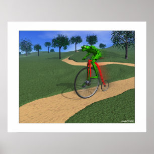 Póster El ciclista sin desenfoque