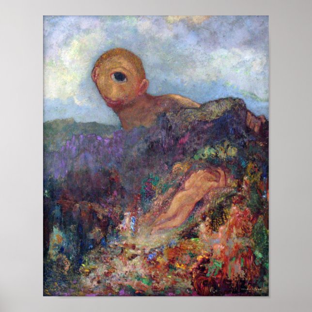 Póster El Cíclope, Redon, 1898-1900 (Frente)
