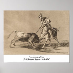 Póster El Cid Campeador Spearing Another Bull José Goya