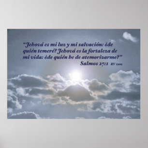 Póster EL Cielo de la estafa del 27:1 de Salmos