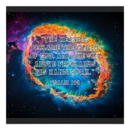 Póster El Cielo Declara A Los Ps. 19:1